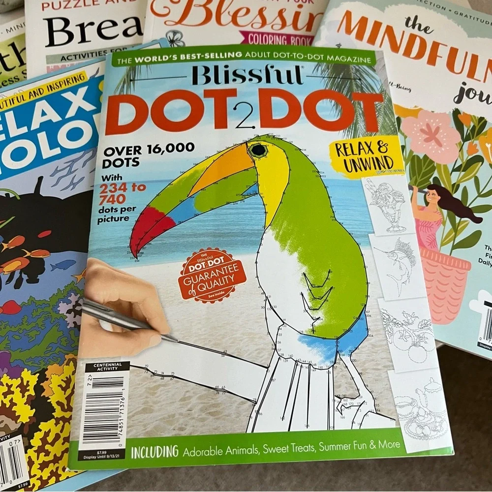$91‎ Retail Value! Set of 8 Adult Activity Books